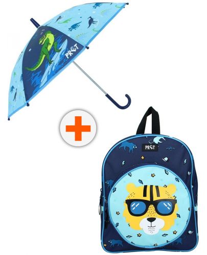 Комплект за детска градина Vadobag Pret - Раница с кръгъл джоб и чадър - 1
