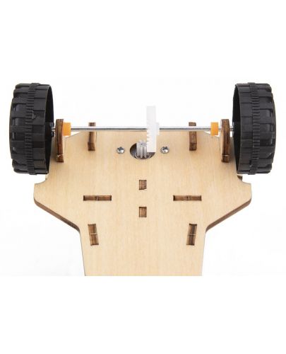 Комплект Tooky Toy - Направи сам 3D дървена кола със соларна батерия - 4