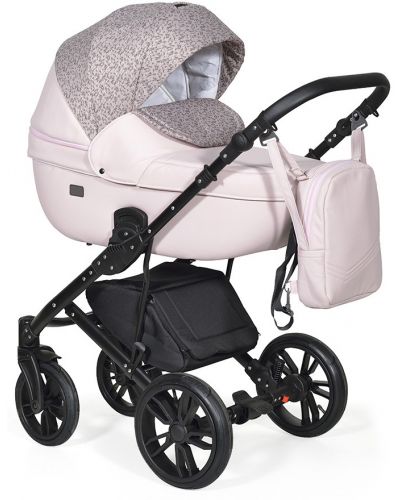 Комбинирана детска количка 3в1 Baby Giggle - Mio, розова - 1