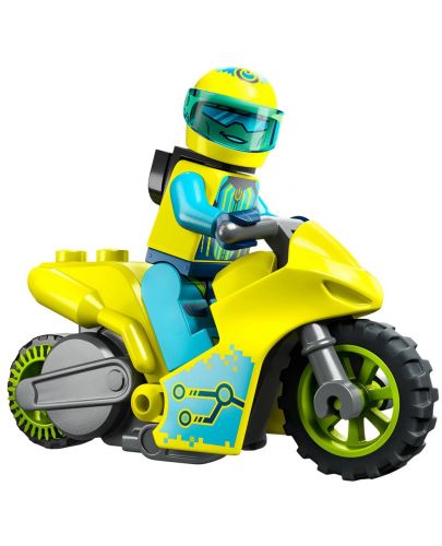 Конструктор Lego City - Stuntz, Кибер каскадьорски мотоциклет (60358) - 3