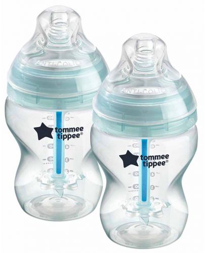 Комплект бебешки шишета Tommee Tippee Closer to Nature - Anti-Colic, 260 ml, 2 броя - 1