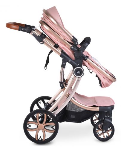 Комбинирана детска количка 2 в 1 Moni - Polly, розова - 8