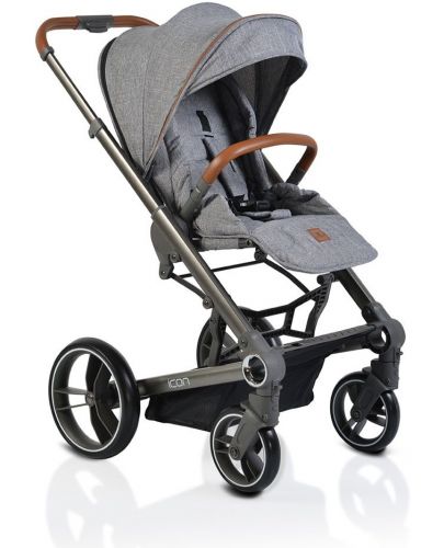 Комбинирана детска количка Cangaroo - Icon 2 в 1, сива - 4