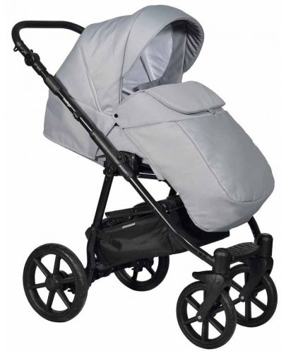 Комбинирана детска количка 3в1 Baby Giggle - Broco, светлосива - 2