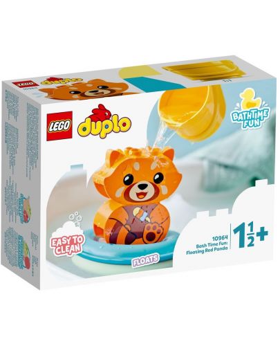 Конструктор Lego Duplo - Забавления в банята,  Плаваща панда (10964) - 1