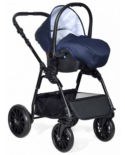 Комбинирана детска количка 3в1 Baby Giggle - Torino, тъмносиня - 4