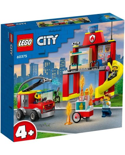 Конструктор LEGO City - Пожарна команда и камион (60375) - 1