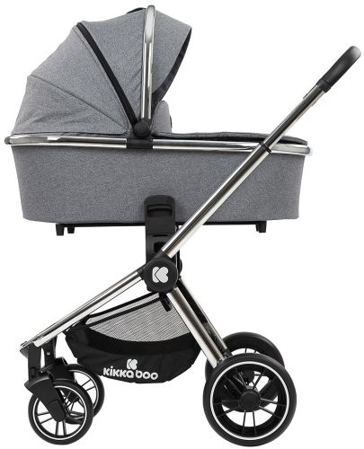 Комбинирана детска количка 3 в 1 Kikka Boo - Vicenza Premium, сива - 7