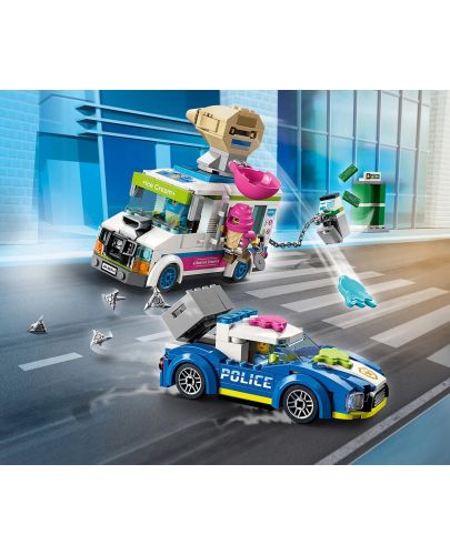 Конструктор Lego City - Полицейско преследване с камион за сладолед (60314) - 4