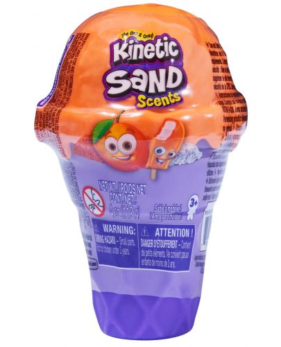Комплект Spin Master Kinetic Sand - Сладолед с кинетичен пясък, оранжев - 1
