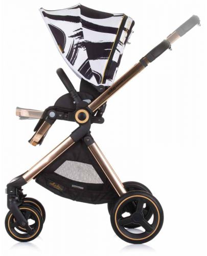 Комбинирана бебешка количка Chipolino - Елит, Черна - 5