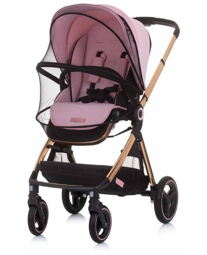 Комбинирана бебешка количка Chipolino - Елит, Розова вода - 8