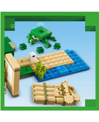 Конструктор LEGO Minecraft - Къщата на костенурката на плажа (21254) - 7