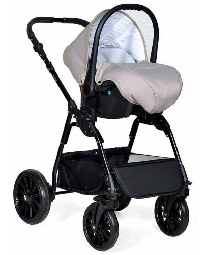 Комбинирана детска количка 3в1 Baby Giggle - Torino, бежова - 4