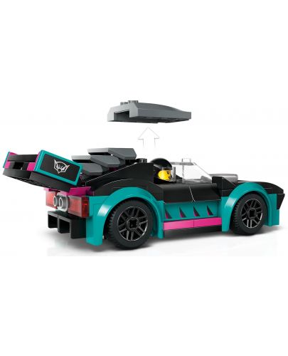 Конструктор LEGO City - Състезателна кола и камион за превоз на автомобили (60406) - 5