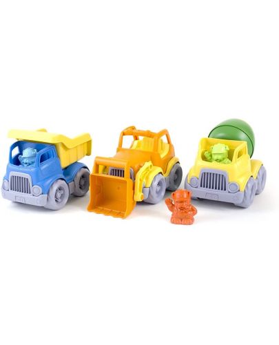 Комплект строителни превозни средства Green Toys, 3 броя - 1