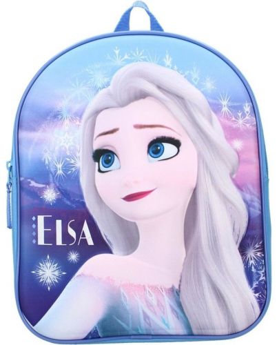 Комплект за детска градина Vadobag Frozen II - Раница и спортна торба, Elsa, синьо и розово - 2