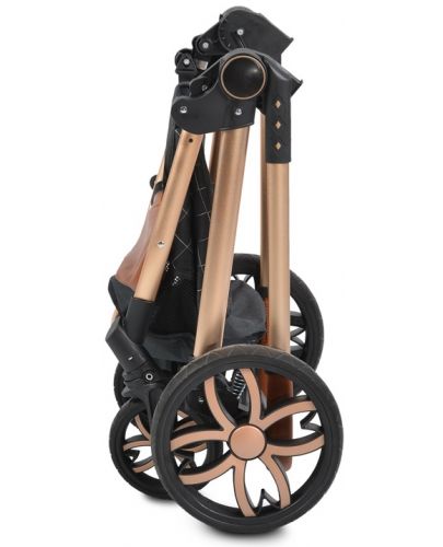 Комбинирана детска количка Moni - Alma, черна - 10