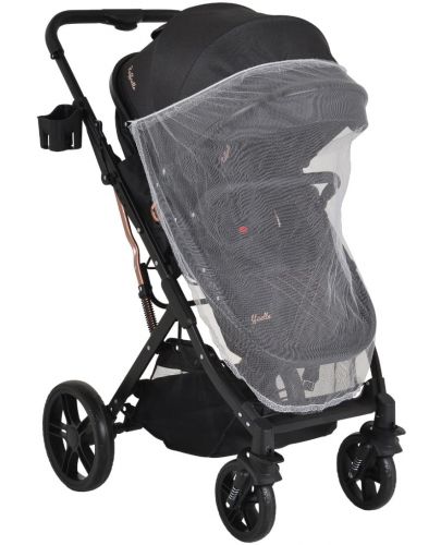 Комбинирана бебешка количка Moni - Rafaello, черна - 7