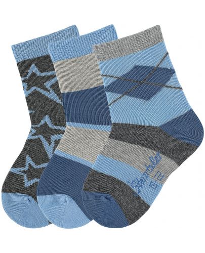 Комплект детски чорапи Sterntaler - 17/18 размер, 6-12 месеца, 3 чифта - 1