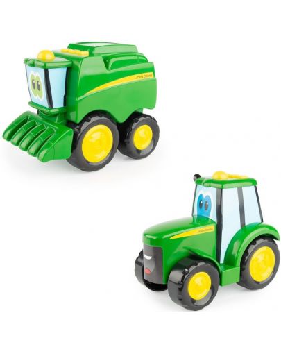 Комплект играчки John Deere - Johnny трактор и Corey комбайн - 1