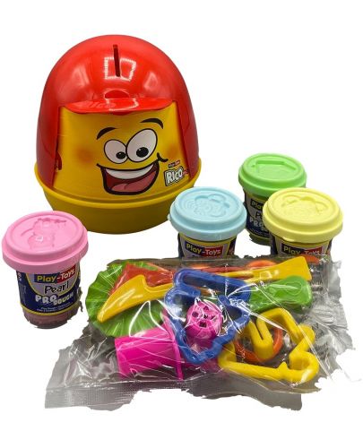 Комплект Play-Toys - Касичка Rico с пластилин и инструменти - 2