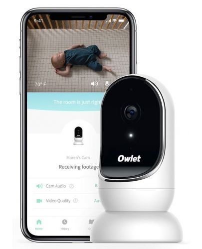 Комплект Owlet - Умен чорап и безжична Wi-Fi камера Smart Sock 3, Cam Bundle - 2