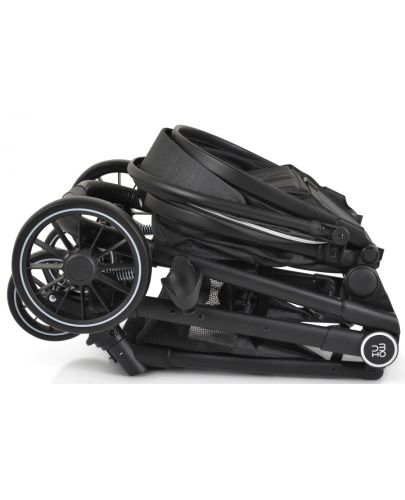 Комбинирана количка с трансформираща седалка Moni - Rio, черна - 8