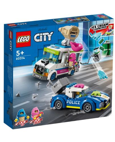 Конструктор Lego City - Полицейско преследване с камион за сладолед (60314) - 1