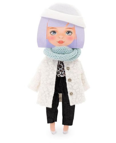 Комплект дрехи за кукла Orange Toys Sweet Sisters - Бяло палто от козина - 2
