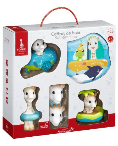 Комплект бебешки играчки за баня Sophie la Girafe - 1
