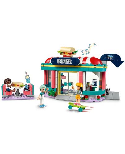 Конструктор LEGO Friends - Ресторант в центъра на Хартлейк (41728) - 4