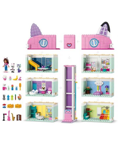 Конструктор LEGO Gabby's Dollhouse - Кукленската къща на Габи (10788) - 4