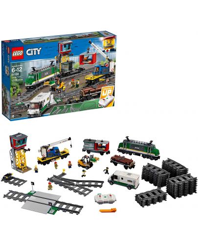 Конструктор Lego City - Товарен влак (60198) - 4