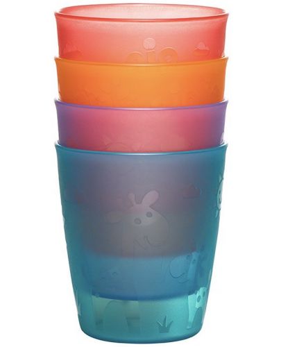 Комплект чашки NIP - Многоцветни, 250 ml, 4 броя - 1