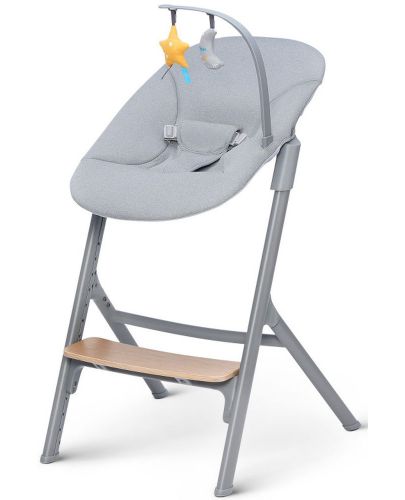 Комплект столче за хранене и шезлонг KinderKraft - Livy и Calmee, дървени - 6