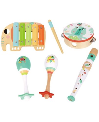 Комплект музикални инструменти Tooky Toy - Празник в гората - 2