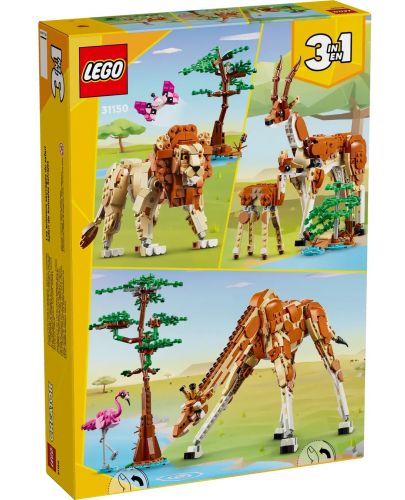 Конструктор LEGO Creator 3 в 1 - Сафари животни (31150) - 10