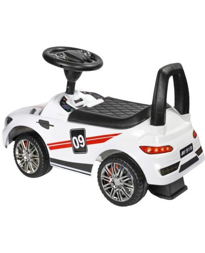 Кола за яздене Baby Mix - Racer, бяла - 8
