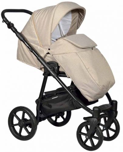Комбинирана детска количка 3в1 Baby Giggle - Broco, бежова - 2