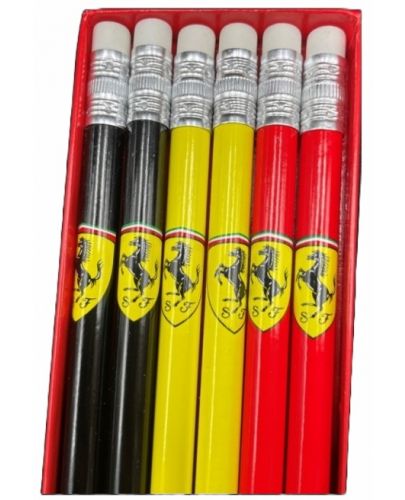 Комплект цветни моливи Ferrari - 6 броя - 2