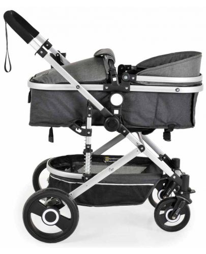 Комбинирана бебешка количка Moni - Ciara, сива с черно - 8