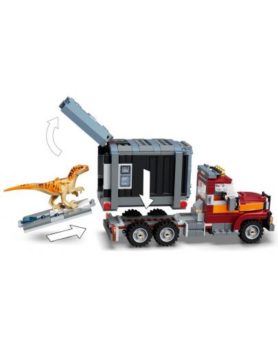 Конструктор LEGO Jurassic World - Бягство на Т-Рекс и Атросираптор (76948) - 4