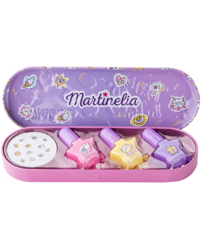 Комплект лак за нокти Martinelia - Girl Boss, в метална кутийка - 1