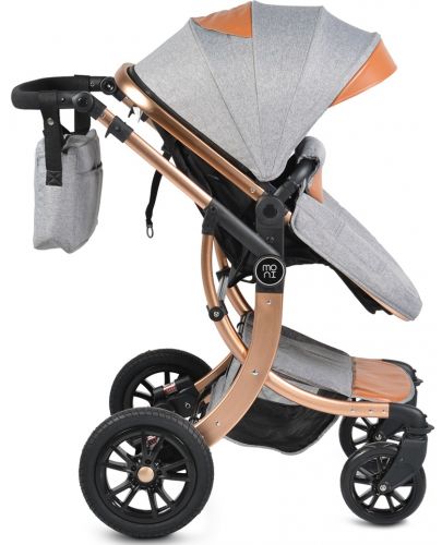 Комбинирана детска количка Moni - Sofie, сива - 4