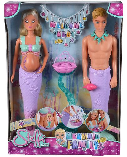 Комплект кукли Simba Toys Steffi Love - Семейство русалки с бебе - 1