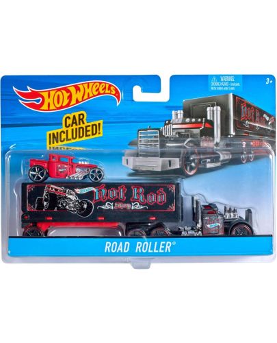 Комплект Mattel Hot Wheels Super Rigs - Камион и кола, асортимент - 1