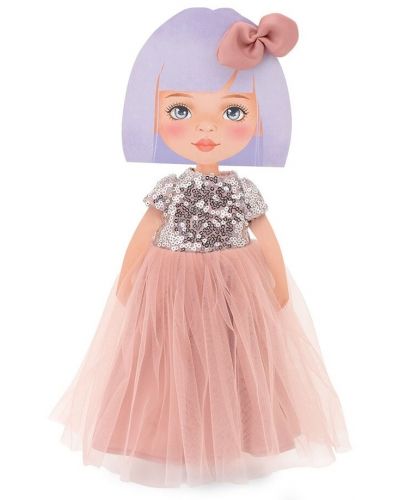 Комплект дрехи за кукла Orange Toys Sweet Sisters - Розова рокля с пайети - 2