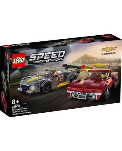 Конструктор Lego Speed Champions - Chevrolet Corvette C8.R и 1968 Chevrolet Corvette (76903) - 1