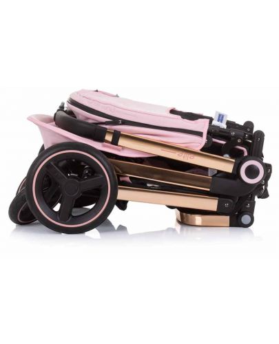 Комбинирана бебешка количка Chipolino - Елит, Розова вода - 11